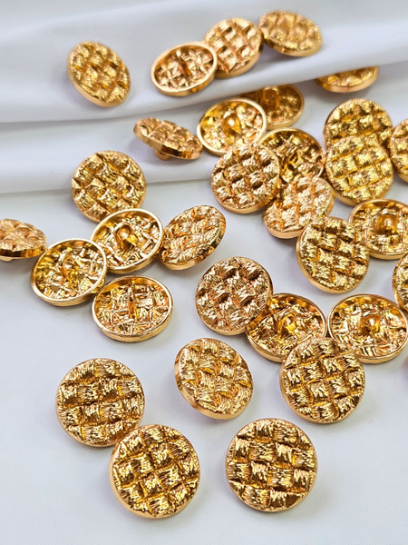 Изображение товара Набор пуговиц Sentex MN-6 17мм / MN-6-17 (24шт, светло-золотой)