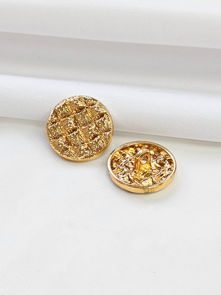 Изображение товара Набор пуговиц Sentex MN-6 22мм / MN-6-22 (12шт, светло-золотой)