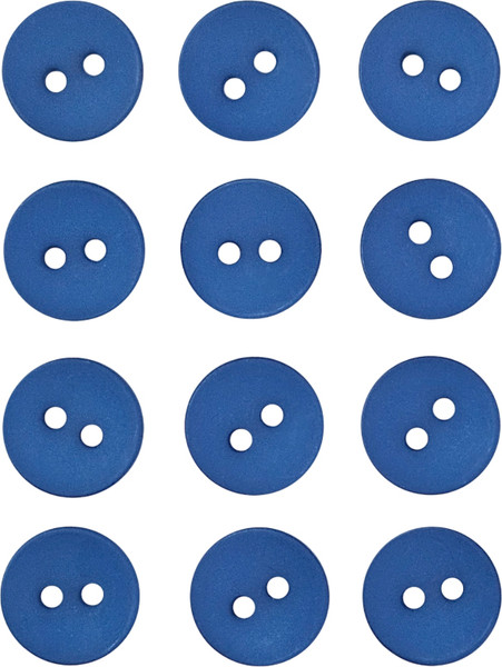 Изображение товара Набор пуговиц Sentex P-001-11.5/2 (12шт, василек)