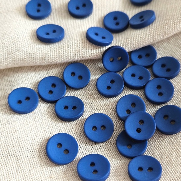 Изображение товара Набор пуговиц Sentex P-001-11.5/2 (12шт, василек)