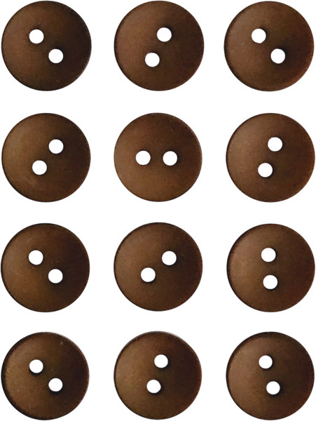 Изображение товара Набор пуговиц Sentex P-001-11.5/2 (12шт, коричневый)