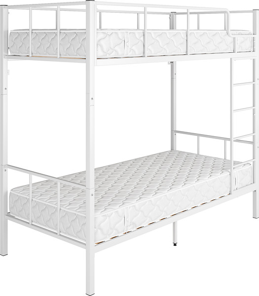 Изображение товара Односпальная кровать Князев Мебель Турнео 1 ТУ1.80.200.Б (белый муар)