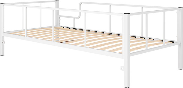 Изображение товара Односпальная кровать Князев Мебель Турнео 1 ТУ1.80.200.Б (белый муар)