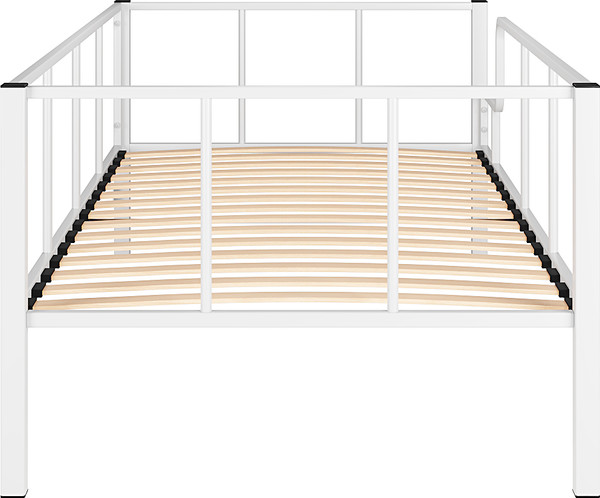 Изображение товара Односпальная кровать Князев Мебель Турнео 1 ТУ1.80.200.Б (белый муар)