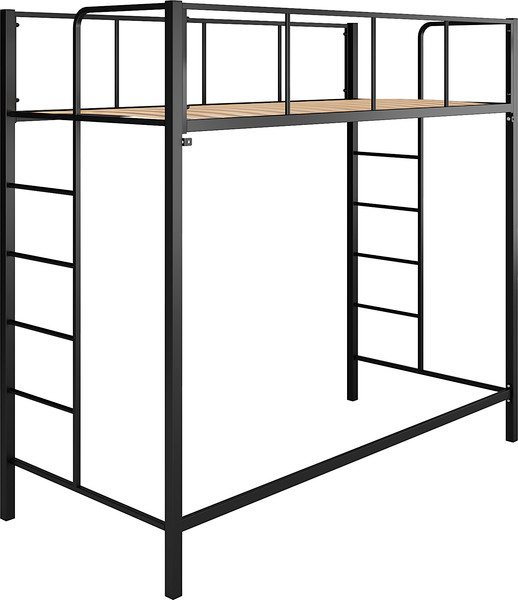 Изображение товара Односпальная кровать Князев Мебель Хельга 1 ХЕ1.80.200.Ч (черный муар)