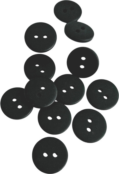 Изображение товара Набор пуговиц Sentex P-002-15/2 (12шт, черный матовый)