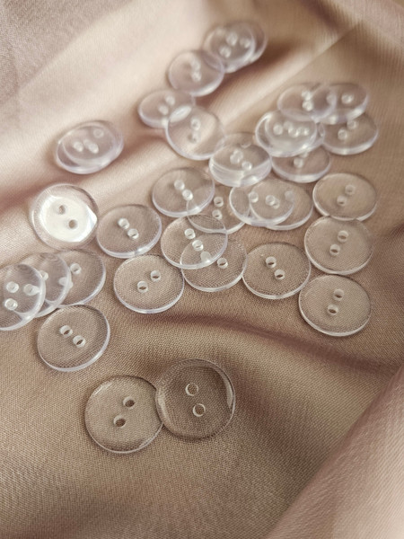 Изображение товара Набор пуговиц Sentex P-002-18/2 (12шт, прозрачный)