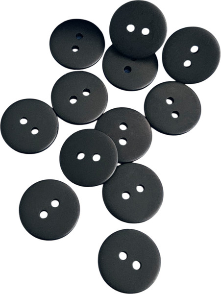 Изображение товара Набор пуговиц Sentex P-002-18/2 (12шт, черный матовый )