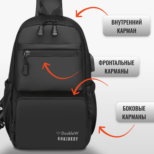 Изображение товара Рюкзак DoubleW CX-8821# (черный)