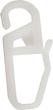 Изображение товара Крючок потолочный для штор Lm Decor на кольцо (белый, 50шт)