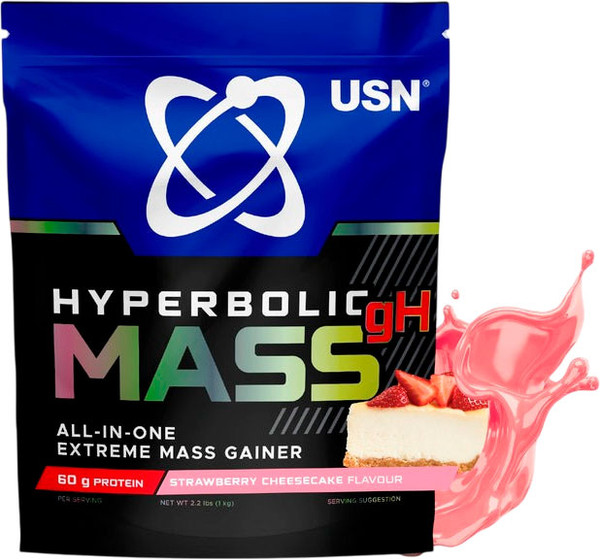 Изображение товара Гейнер USN Hyperbolic Mass All-in-One (1кг, клубничный пирог)