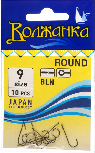Изображение товара Набор крючков рыболовных Волжанка Round / SW-100-9 (10шт)