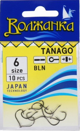 Изображение товара Набор крючков рыболовных Волжанка Tanago / SW-010-6 (10шт)