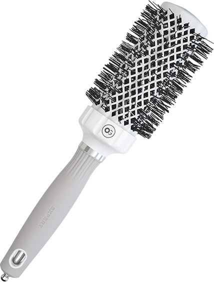 Изображение товара Расческа Olivia Garden Термобрашинг Expert Blowout Grip White&Grey (45мм, белый/серый)