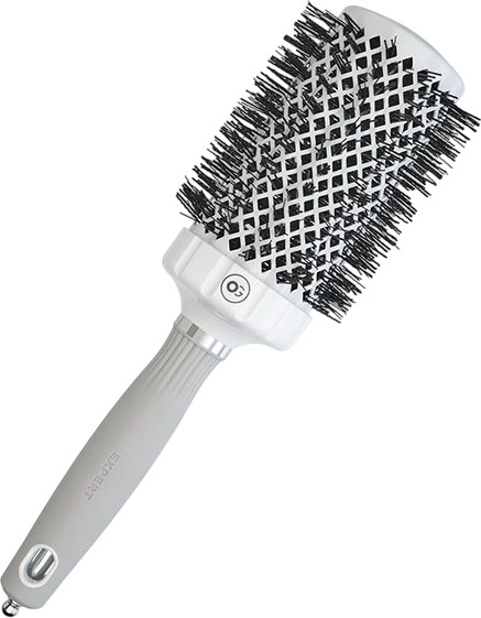 Изображение товара Расческа Olivia Garden Термобрашинг Expert Blowout Grip White&Grey (55мм, белый/серый)