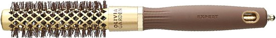 Изображение товара Расческа Olivia Garden Термобрашинг Expert Blowout Shine Wavy Bristles Gold&Brown (20мм)