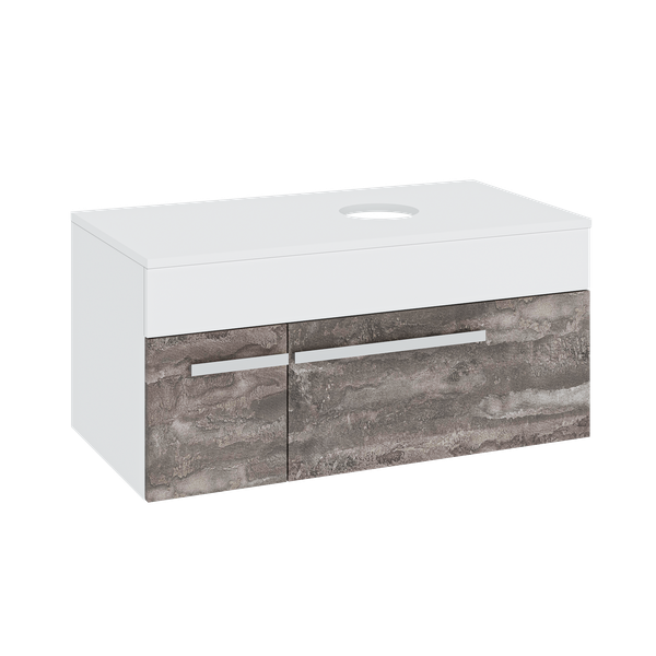 Изображение товара Тумба под умывальник Runo Вудлайн 85 (подвесная, железный камень)