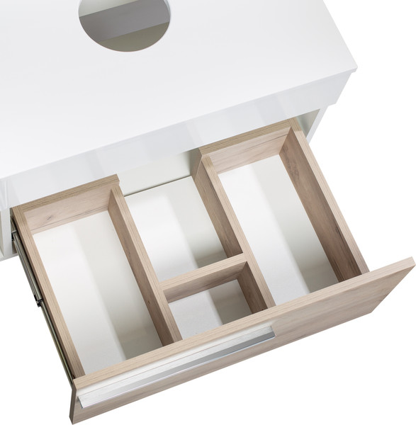 Изображение товара Тумба под умывальник Runo Вудлайн 65 (подвесная, крафтовый дуб)