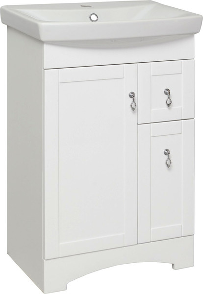 Изображение товара Тумба под умывальник Runo Мерида 55 (напольная, белый)