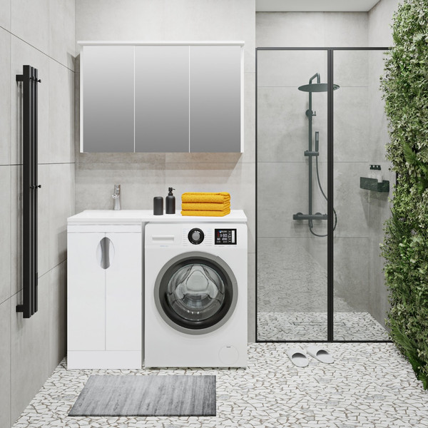 Изображение товара Тумба под умывальник Runo Лира 45 (напольная, белый)