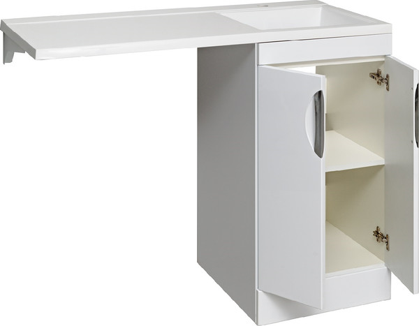 Изображение товара Тумба под умывальник Runo Лира 45 (напольная, белый)