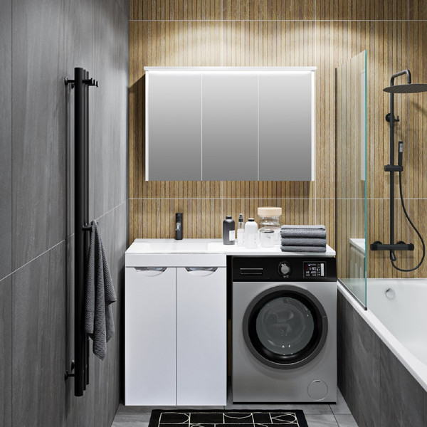 Изображение товара Тумба под умывальник Runo Лира 60 (напольная, белый)