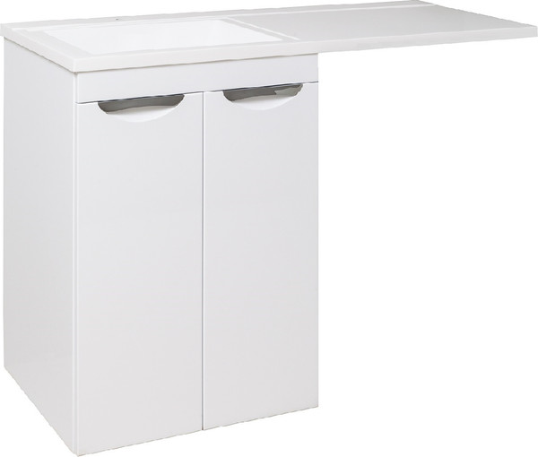 Изображение товара Тумба под умывальник Runo Лира 60 (напольная, белый)