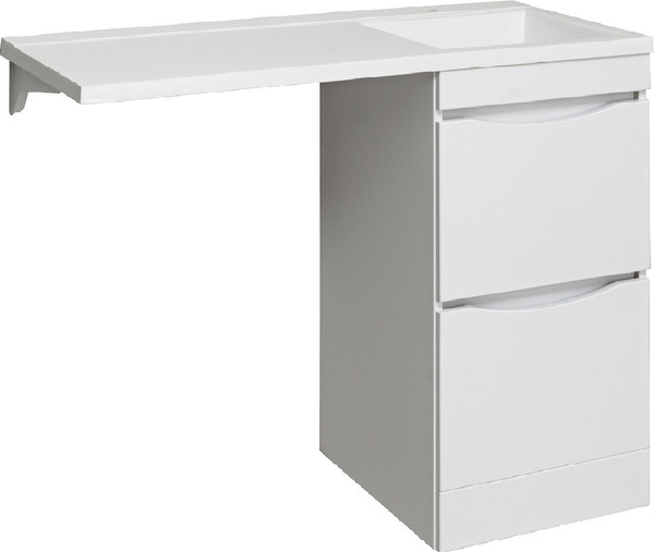 Изображение товара Тумба под умывальник Runo Орион 45 2 ящика (напольная, белый)