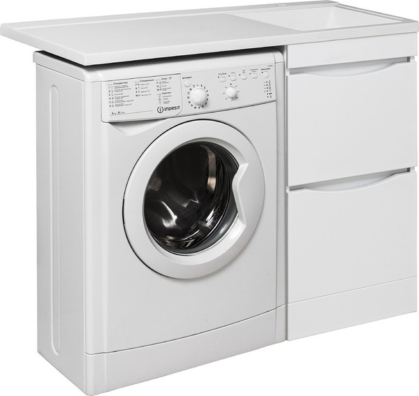 Изображение товара Тумба под умывальник Runo Орион 45 2 ящика (напольная, белый)