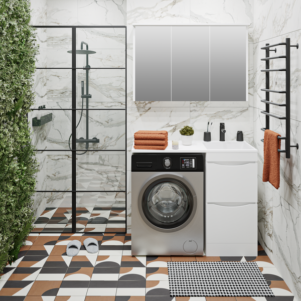 Изображение товара Тумба под умывальник Runo Орион 45 2 ящика (напольная, белый)