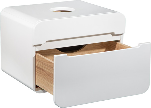 Изображение товара Тумба под умывальник Runo Ницца 60 (подвесная, белый)