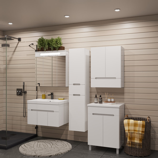 Изображение товара Тумба под умывальник Runo Парма 75 3 двери (подвесная)