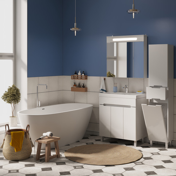 Изображение товара Тумба под умывальник Runo Парма 75 3 двери (напольная)