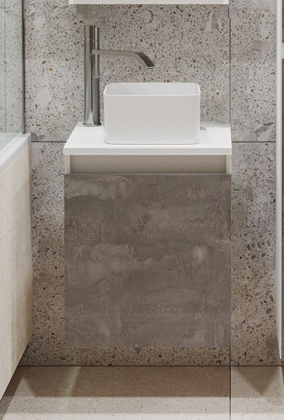 Изображение товара Тумба под умывальник Runo Бари 40 (подвесная, железный камень)