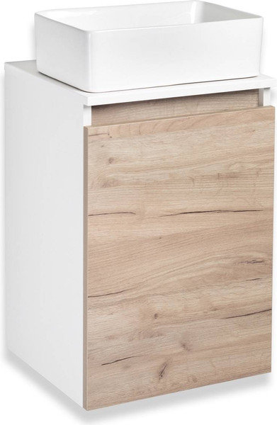 Изображение товара Тумба под умывальник Runo Бари 40 (подвесная, крафт дуб)