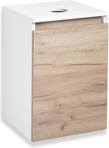 Изображение товара Тумба под умывальник Runo Бари 40 (подвесная, крафт дуб)