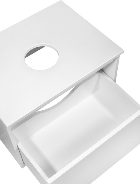 Изображение товара Тумба под умывальник Runo Бари 50 (подвесная, белый)