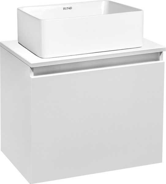 Изображение товара Тумба под умывальник Runo Бари 50 (подвесная, белый)