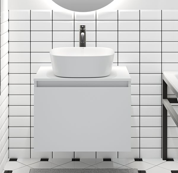 Изображение товара Тумба под умывальник Runo Бари 50 (подвесная, белый)