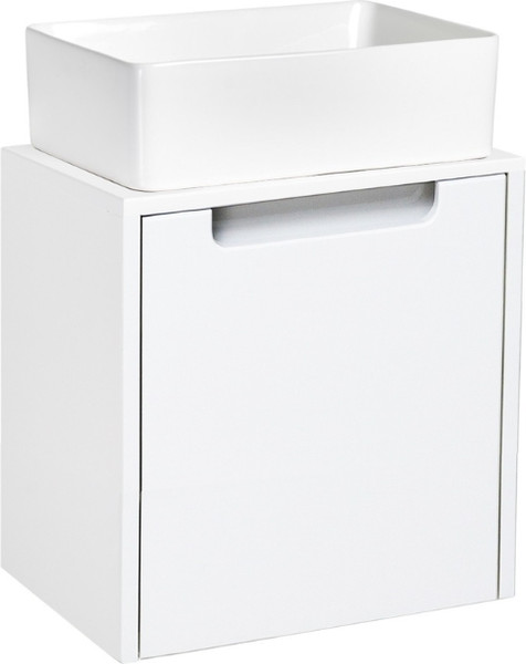 Изображение товара Тумба под умывальник Runo Бари Микра 40 (подвесная, белый)
