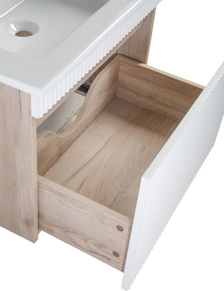 Изображение товара Тумба под умывальник Runo Модена 75 (подвесная, крафтовый дуб)