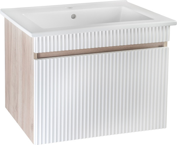 Изображение товара Тумба под умывальник Runo Модена 75 (подвесная, крафтовый дуб)