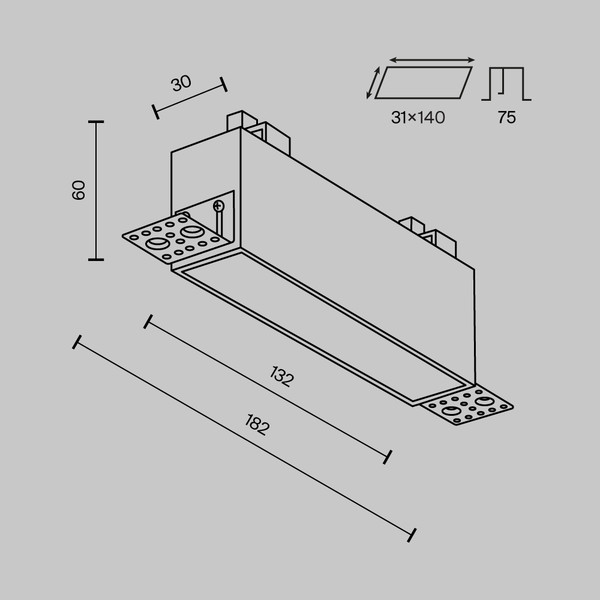 Изображение товара Точечный светильник Maytoni Basis DL066-12W3-6K-TRS-W
