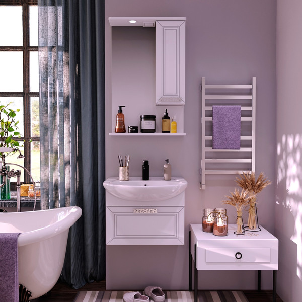 Изображение товара Тумба под умывальник Runo Монро 55 (подвесная)