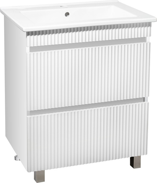 Изображение товара Тумба под умывальник Runo Модена 65 (напольная, белый)