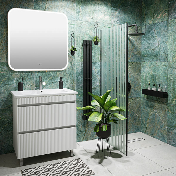 Изображение товара Тумба под умывальник Runo Модена 65 (напольная, белый)