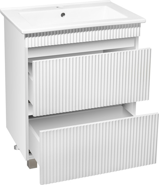 Изображение товара Тумба под умывальник Runo Модена 75 (напольная, белый)
