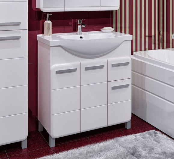 Изображение товара Тумба под умывальник Runo Эрика 80 (напольная)