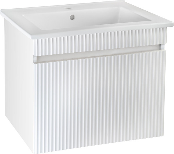 Изображение товара Тумба под умывальник Runo Модена 65 (подвесная, белый)