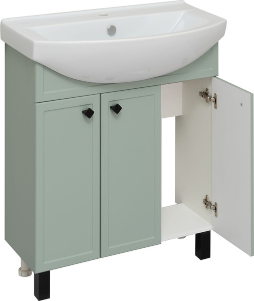Изображение товара Тумба под умывальник Runo Римини 75 (напольная, мята)